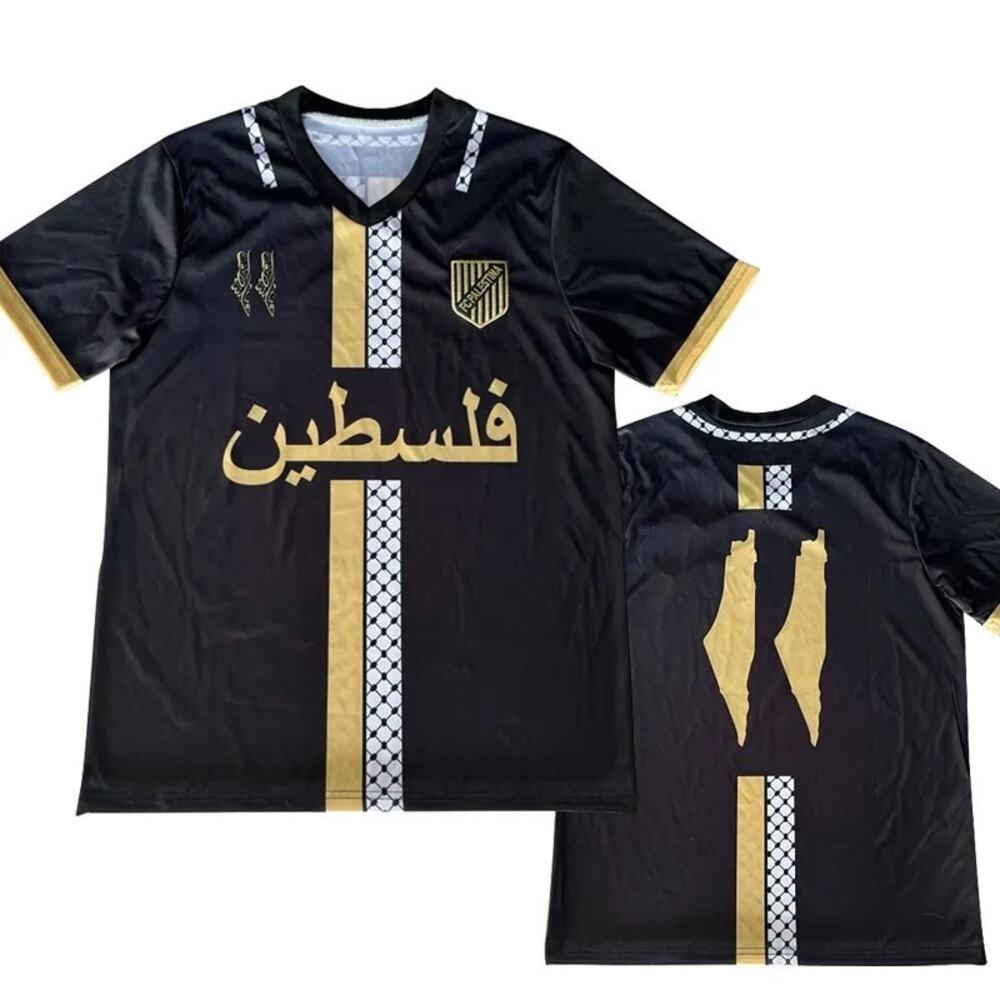 Black and gold Palestina jersey